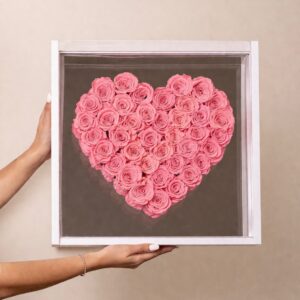 Acrylic Heart Shaped Box