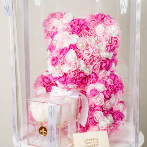 Preserved Roses and Large Bear